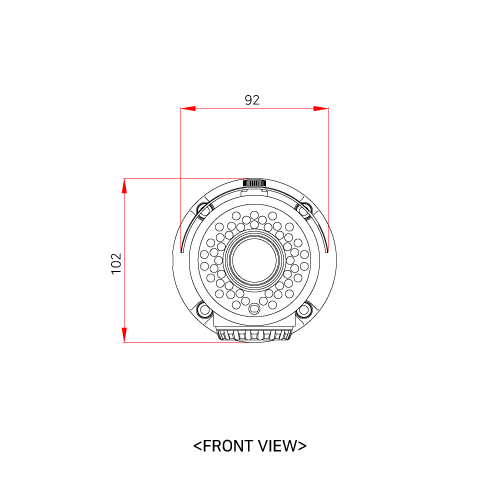 K4000BL-IR48-AF 4백만화소 전동렌즈 HD-SDI 뷸렛 CCTV 카메라 웹게이트
