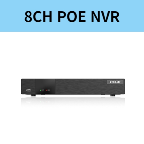 UHN808P-H1-V3 8채널 POE NVR 4K 해상도 녹화기 저장장치 웹게이트