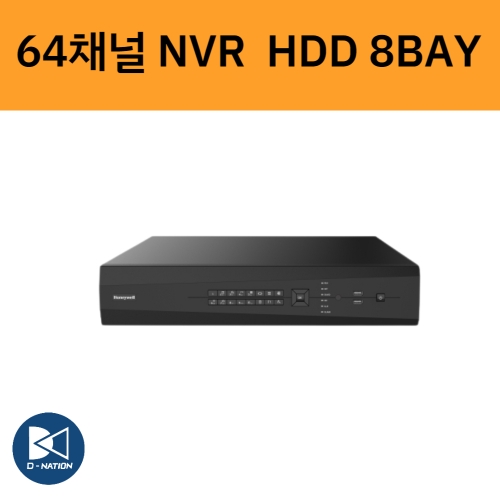 HGNR-U8164M 64채널 4K UHD HDD 8베이 NVR 녹화기 하니웰