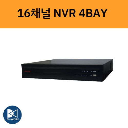 HGNR-F4216M 16채널 4K UHD HDD 4베이 NVR 녹화기 하니웰