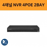HEN04103 4채널 4K UHD 4POE HDD 2베이 NVR 녹화기 하니웰