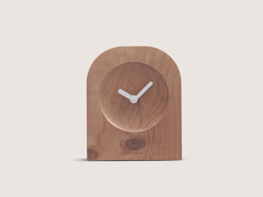 Wood table clock